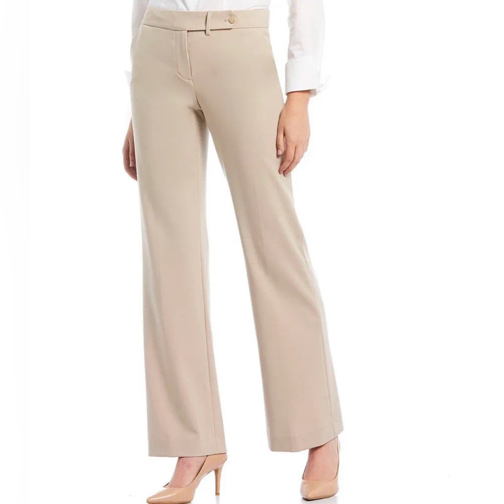 Calvin Klein Classic Fit Straight Leg Luxe Stretch Pants